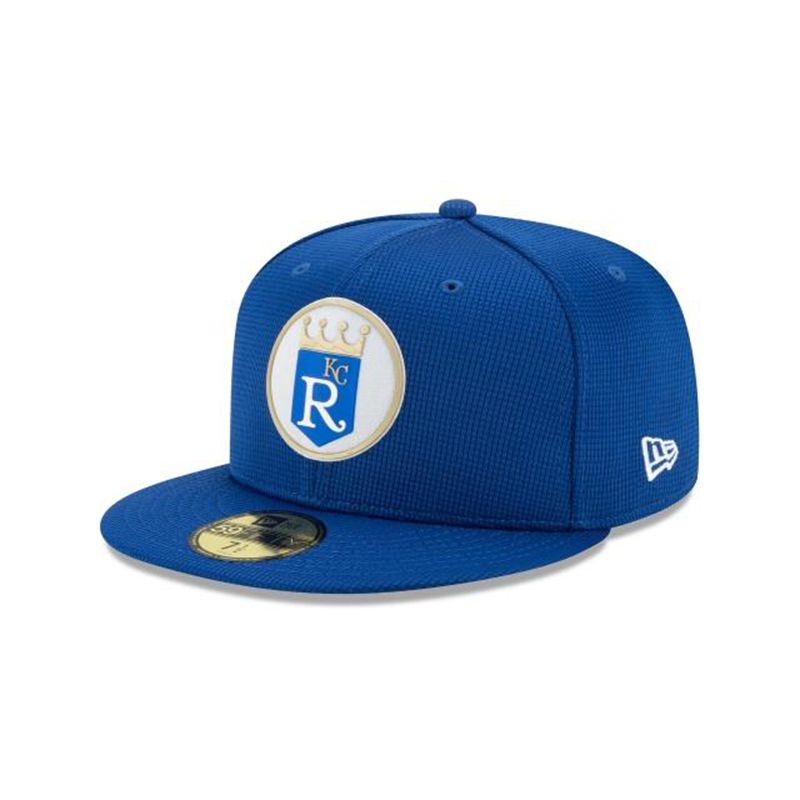 MLB Kansas City Royals Clubhouse Collection 59Fifty Fitted (XIY1226) - Blue New Era Caps